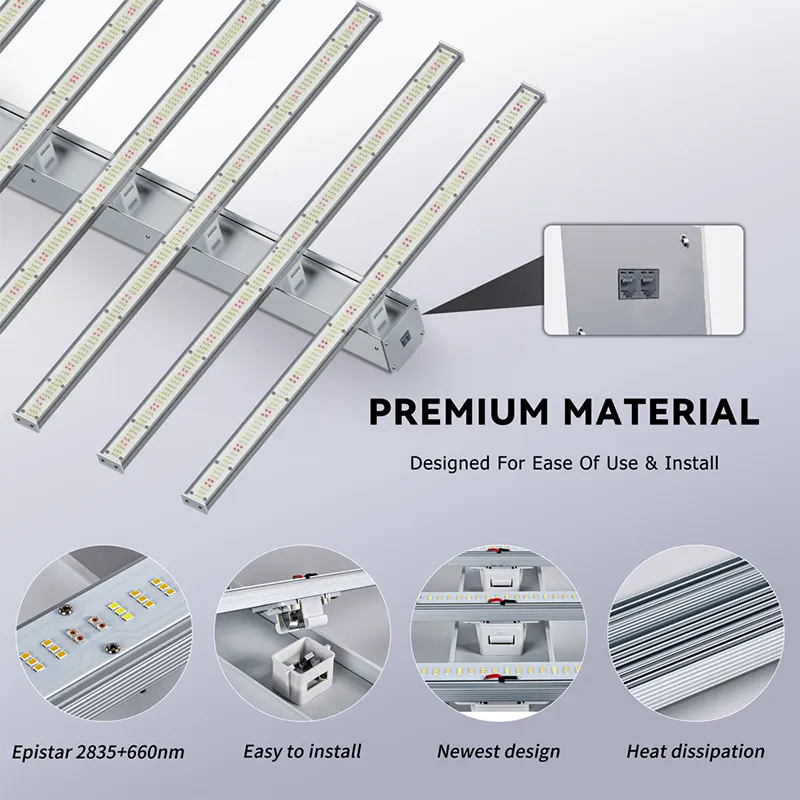 Samsung LM301H LM301B 281B 800W 600W 2.9umol/J spektrum penuh lampu tumbuh LED untuk dalam ruangan tanaman medis komersial pertanian vertikal