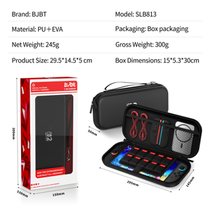 Bolsa de Almacenamiento de PU para <span class=keywords><strong>Nintendo</strong></span> <span class=keywords><strong>Switch</strong></span> 2, Estuche Protector Rígido de EVA, Impermeable y Resistente a Golpes, con 10 Ranuras para Tarjetas de Juego - Product Image 5