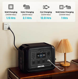 Souop 2000W Di Động Sao Lưu Lifepo4 Bty Ngoài Trời Tinh Khiết Sóng Sin Sạc Cắm Trại Năng Lượng Mặt Trời Máy Phát Điện 1024wh Di Động Nhà Máy Điện - Product Image 3