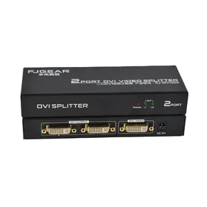FJ-DVI102 Fjgear 2 พอร์ต DVI วิดีโอแยกดิจิตอลอินเทอร์เฟซ 1 ใน 2 ออก gold-เคลือบทองกระบวนการ DVI รุ่น 1.0