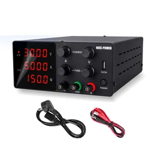 尼斯电源SPS-W305 30V 5A黑色数字稳压器电源智能冷却开关稳压台式电子设备