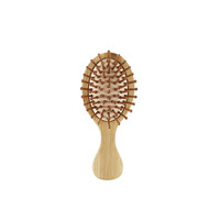 Ensemble de brosses et peignes en bambou pour femmes et hommes cheveux épais, fins, bouclés, droits, secs ou humides
