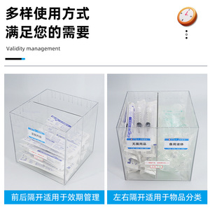 Cesta de Almacenamiento Médico Sishubang 6S, Organizador de Pastillas con Recuperación de Arriba Hacia Abajo para Salas de Tratamiento con Agujas Vacías, Insulina - Product Image 5