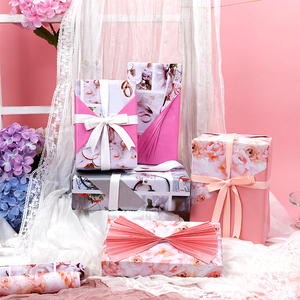 Factory Wholesale <b>Birthday</b> Volantine's Day Double-sided Luxury <b>Paper</b> Roll 43cm X 3m Wrapping <b>Paper</b> for Packaging - Product Image 3