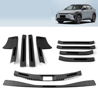 Accessoires intérieurs en acier inoxydable pour TOYOTA BZ4X : Protection de seuil de porte, bande de bienvenue, protection de coffre, patch de pare-chocs arrière