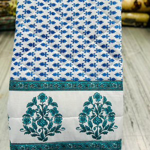 ชุดเครื่องนอนผ้าฝ้าย Jaipur Rajai ผ้าปูที่นอนผ้าฝ้ายลายดอกไม้งานแฮนด์เมดผ้าห่มผ้าฝ้าย - Product Image 1