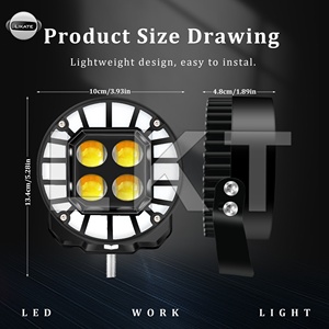 La nuova luce principale più luminosa luce da lavoro 12v-80v all'ingrosso ha condotto la luce di inondazione del punto dell'automobile per i camion dei veicoli fuoristrada ha condotto il lavoro leggero - Product Image 3