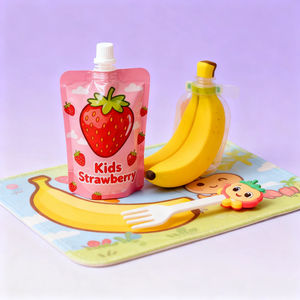 Bolsa de Plástico PE Portátil Personalizada a Prueba de Humedad con Boquilla y Impresión por Grabado para Envasado de Alimentos para Bebés, Alimentos para Mascotas y Líquidos - Product Image 2