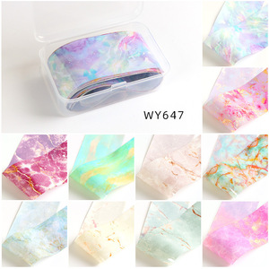 Nuevo Estilo, 4X50cm, 10 Piezas/Caja, Decoración de Uñas DIY, Transferencia de Flores, Mariposas, Adhesivos Holográficos para Uñas - Product Image 5