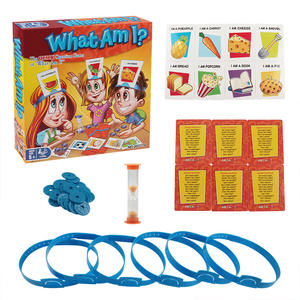 Venta caliente Kids Tabletop <span class=keywords><strong>What</strong></span> Am I <span class=keywords><strong>Game</strong></span> Toy 007-74 un juego de cartas de adivinanzas familiares con gafas divertidas para niños - Product Image 6