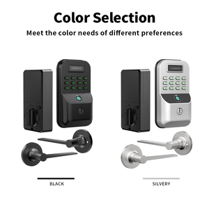 กุญแจล็อคประตูแบบไร้กุญแจ Ecurity ผลิตจากโลหะผสมสังกะสี พร้อมระบบสแกนเส้นเลือดฝ่ามือ  ระบบ Deadbolt  วัสดุอะลูมิเนียม ป้องกันการแอบดู  รหัสผ่านอัจฉริยะ สีดำ - Product Image 4