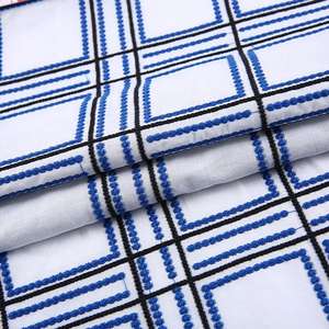 Construcción de tela bordada Lisa india de gasa de algodón con diseño de cuadros de última generación, el más novedoso de la semana, la primavera - Product Image 2