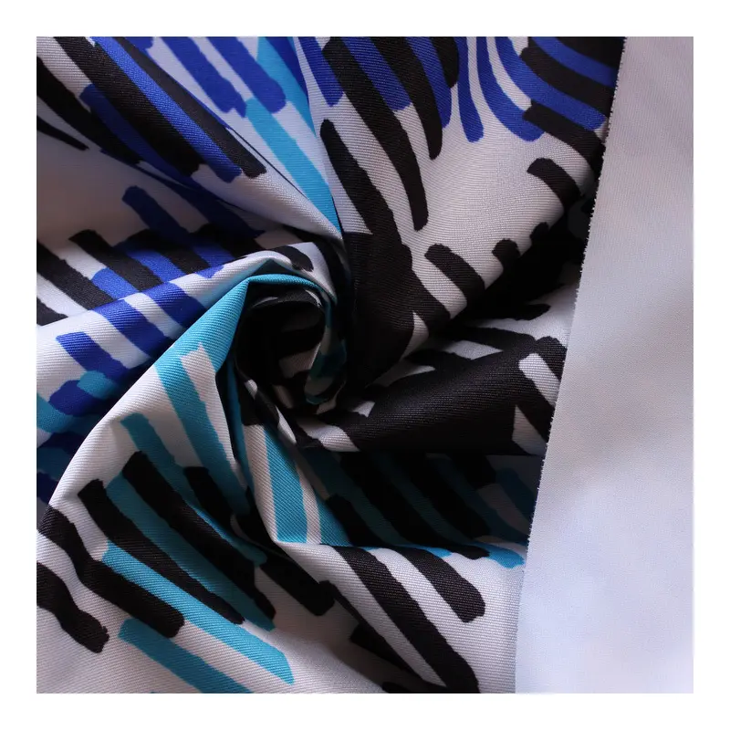 Shaoxing Factory Breathable Printed Satin Silk Fabric Polyester Digital Print Fabric