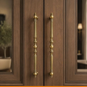 Poignée de meuble en laiton traditionnelle, bouton de porte, quincaillerie de mobilier, design durable - Product Image 5