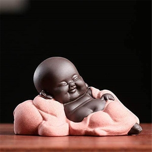 เซรามิคเล็กๆน่ารักรูปปั้นพระพุทธรูป Monk Figurine สร้างสรรค์เด็กหัตถกรรมตุ๊กตาเครื่องประดับของขวัญคลาสสิกจีนที่ละเอียดอ่อนศิลปะเซรามิค - Product Image 2