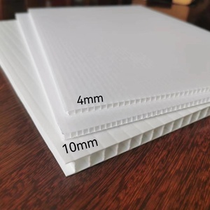Prix d'usine 4mm Feuilles de polypropylène alvéolaire en plastique ondulé blanc - Product Image 5