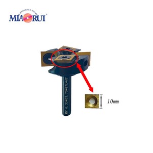 Miaorui 6.35*31.75 * 47L *(2 + 2)T menuiserie alésage forets or rainurage fraise carbure CNC routeur mèches <span class=keywords><strong>bois</strong></span> rabot outils - Product Image 4