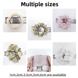 HUIJIN lüks yüksek elastik dut ipek Scrunchies saç aksesuarları koleksiyonu kadınlar için at kuyruğu tutucu saç bağları Set - Product Image 6