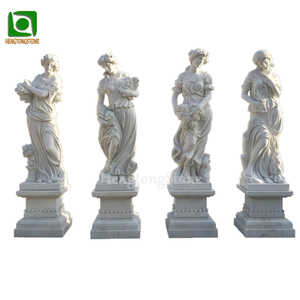 Statua Decorativa da Giardino in Marmo Bianco di Alta Qualità, Figura di <span class=keywords><strong>Angelo</strong></span> o Dea <span class=keywords><strong>delle</strong></span> Quattro Stagioni - Product Image 4