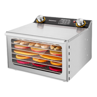Digitale Timer Temperatuur 18 Trays Roestvrij Staal Fruit En Groenten Uitdroging Machines Fruit Groenten Droogmachine