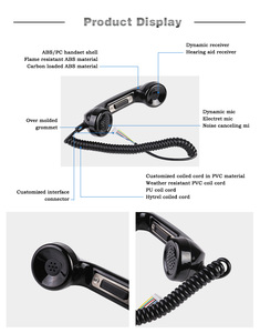 Téléphone portable pour pompiers/téléphone public étanche IP <span class=keywords><strong>65</strong></span> pour console de dispatching - Product Image 4