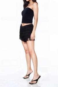 Shorts de Verano Transpirables con Flecos en Capas para Mujer, con Logotipo Personalizado - Product Image 4