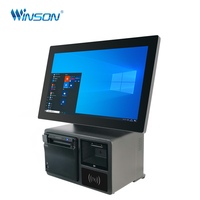 Système de caisse enregistreuse tactile tout-en-un Smart Pos Pc 15,6 pouces entièrement fonctionnel avec imprimante thermique