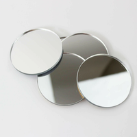 Disques en acrylique découpés au laser en plastique avec miroir rond vierge à bord lisse personnalisé