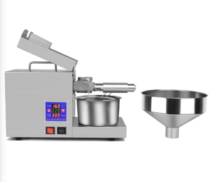 Presse à huile automatique domestique compacte en acier inoxydable à vis pour sésame, arachide, noix de coco, graines de ricin - Product Image 3