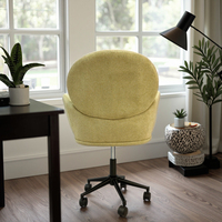 Chaise de bureau ergonomique moderne élégante, confortable, design en tissu avec interprétation élégante et fonctionnalité de glissement