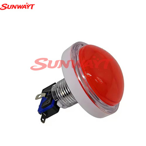 60mm Round LED Illuminated Push Button 5V/12V Translucent Video <b>Game</b> Vending <b>Machine</b> Crane <b>Claw</b> Plastic Push buttons - Product Image 5