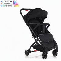 Poussette bébé 4 roues Loopingfun A9 en alliage d'aluminium, système de voyage léger, pliable, avec couleur personnalisable