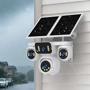กล้องวงจรปิดไร้สายกลางแจ้ง 4G <span class=keywords><strong>LTE</strong></span> AOV พลังงานแสงอาทิตย์ 4 เลนส์ AI 8K Ultra HD มองเห็นในเวลากลางคืน กันน้ำ รองรับคลื่นความถี่ยุโรป - Product Image 1