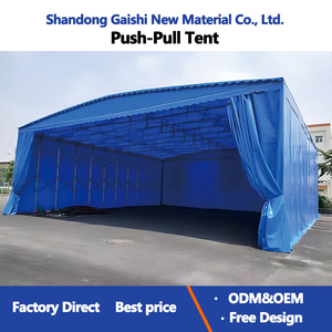 Tenda Industriale Retrattile su Misura con Doppia Copertura, Grande e Mobile, per Deposito Esterno e Officina, Direttamente dalla Fabbrica - Product Image 4
