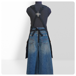 Delantal sin Mangas con Cinta de Cintura de Cera de Aceite, Versión Coreana, para Barista, Tienda de Té con Leche, <span class=keywords><strong>Arreglos</strong></span> Florales, Restaurante, Estudio, Trabajo, para Hombre y Mujer - Product Image 6