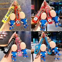 Cadeaux promotionnels en vente flash, porte-clés personnalisés en caoutchouc PVC 3D, personnages de dessins animés, porte-clés personnalisés