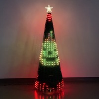 Lampes Led intelligentes couleur changeante, Center de Shopping extérieur, arbre de noël, contrôle par application mobile, lumière féerique de vacances