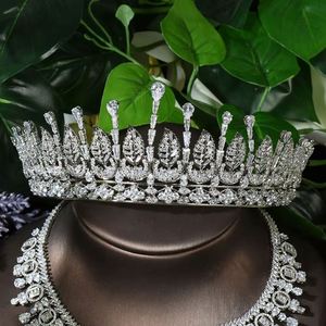 Hibride Dubai ชุดเครื่องประดับเจ้าสาวแบบไนจีเรียสำหรับผู้หญิงชุดเดรส N-1651สีทองคำขาวประดับเพชร CZ ชุดเดรส - Product Image 4