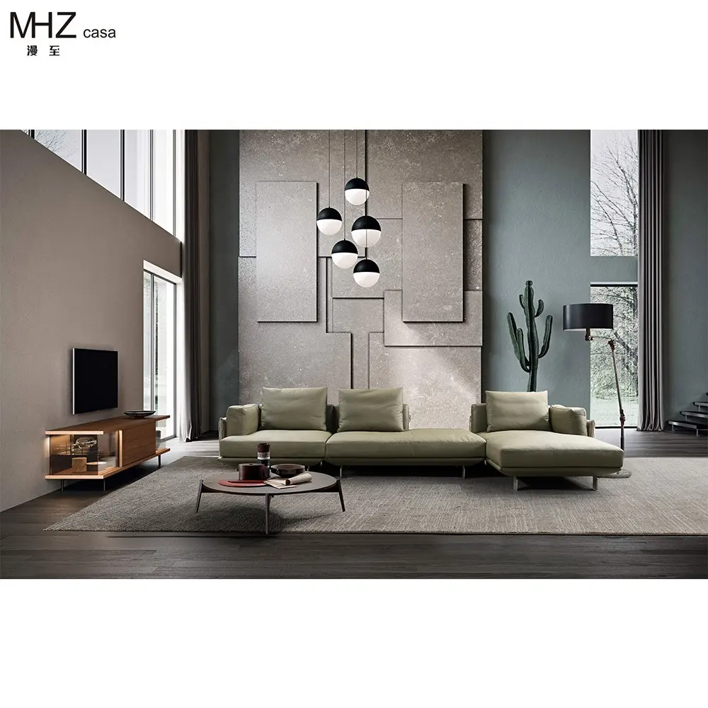 Mhz Casa cao trở lại góc sofa tình yêu ghế sofa Hiện Đại Đồ nội thất phòng khách L hình phòng khách sofa hiện đại cho phòng khách