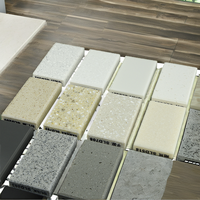 Plaque de surface solide en acrylique de haute qualité au design moderne, pierre artificielle, grandes dalles, comptoirs de cuisine et de salle de bain