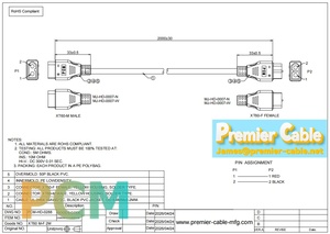 كابل تمديد Amass XT60 ذكر إلى أنثى 16AWG عالي التيار لبطارية الطائرات بدون طيار والروبوتات وأنظمة تخزين الطاقة - Product Image 6