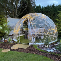 Dôme géodésique transparent sur mesure pour jardin, serre, igloo gonflable, tente de réception extérieure transparente pour stade
