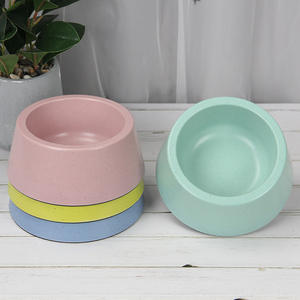 Eco-friendly fibra de bambu <span class=keywords><strong>pet</strong></span> gato e cachorro tigela atacado personalizado macaron cor tigela de água e comida bacia <span class=keywords><strong>Pet</strong></span> Alimentação Bowls - Product Image 1