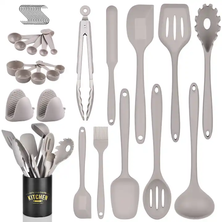 33pcs khaki kitchen gadget cooking tools