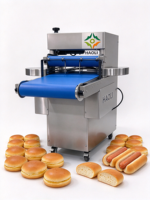Machine à découper les pains à hamburger Haoli, capacité de 4000 pièces/heure, coupe-pains électrique 380V 1kW, équipement de boulangerie
