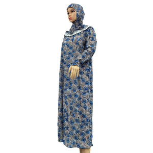 Vêtements de prière pour femmes musulmanes, robe Kaftan 1 pièce avec Hijab attaché, Islam à capuche, Abaya dubaï <span class=keywords><strong>Djellaba</strong></span> Pakistan Turban - Product Image 3