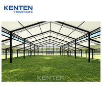 Carpas Modernas de Cristal para Bodas y Eventos, Estilo Oriental, con Estructura de Aluminio Negro, Cubierta de PVC Beige, Paredes Laterales de Cristal Opcionales