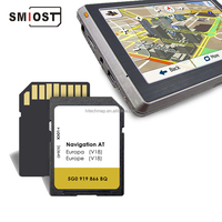 Carte de navigation Android SMIOST 16 Go avec CID SD GPS Sat Nav Navig pour VW CC Passat Sharan Europe Portable V18