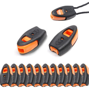 50pcs प्लास्टिक आपातकालीन अस्तित्व सीटी कॉर्ड अंत ताला डाट क्लिप्स ज़िप खींच Paracord चाकू डोरी आउटडोर शिविर यात्रा किट - Product Image 1