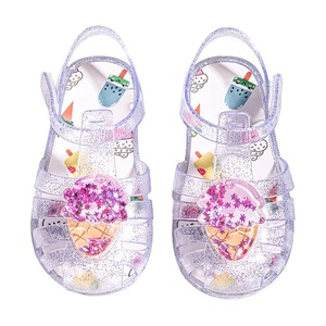 <b>Summer</b> New Children's Princess Mermaid Crystal Fruit Soft Sole Closure Roman <b>Sandals</b> 3-8 Year Olds Wholesale Shoes - Product Image 6